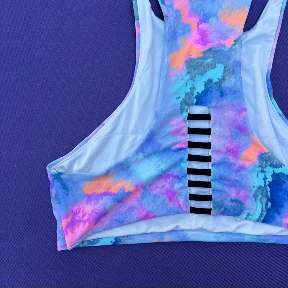 VS PINK Colorful Tie-Dye Sports Bra/Bralette - Picture 9 of 14